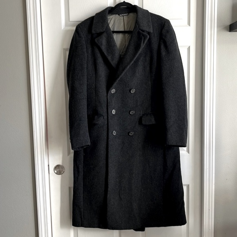 VTG Givenchy Monsieur Wool Long Peacoat / Overcoat / SZ 48 or XL